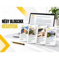 4 blogcikk készítése
