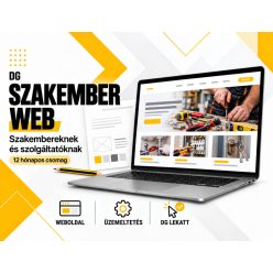 DG Szakember Web – 12 hónapos weboldal-, üzemeltetési és DG Lekatt csomag szakembereknek és szolgáltatóknak
