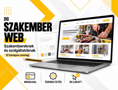 DG Szakember Web – 12 hónapos weboldal-, üzemeltetési és DG Lekatt csomag szakembereknek és szolgáltatóknak