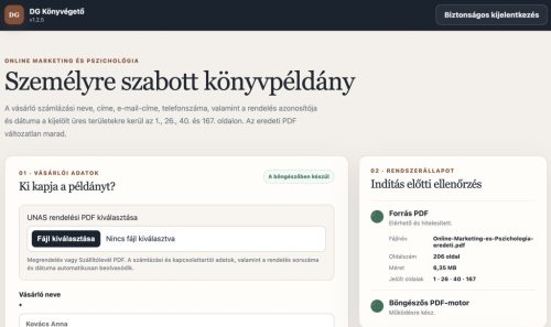 Íróknak: PDF vízjelező